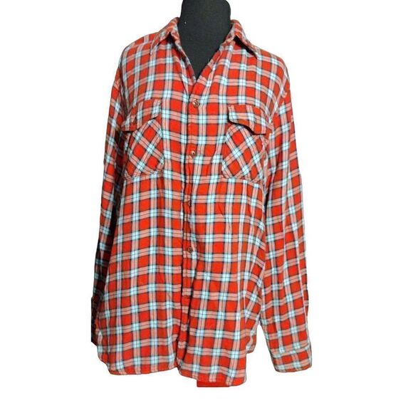 💕5/48 Super Soft flannel button Down Long Sleeve Top With a flannel lining - Picture 1 of 4